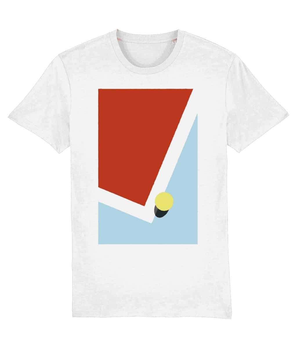 Down The Line Tennis Shot White T-shirt | ON THE TOP | Tennis Inspired ...