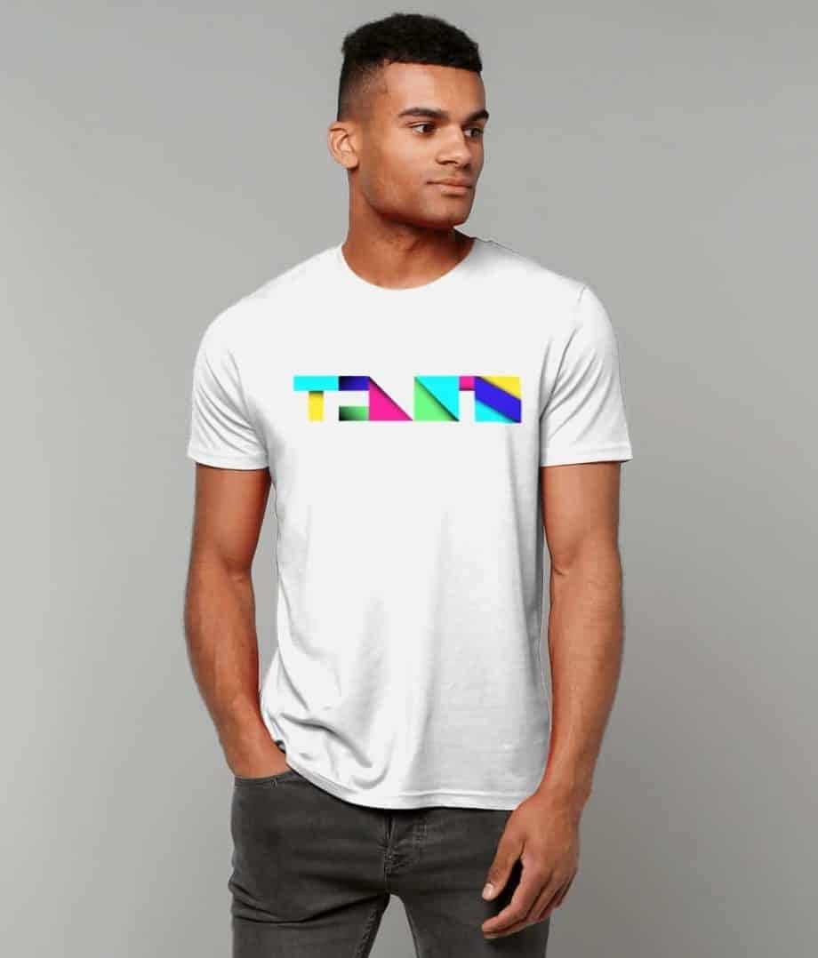 Colors of tennis white t-shirt